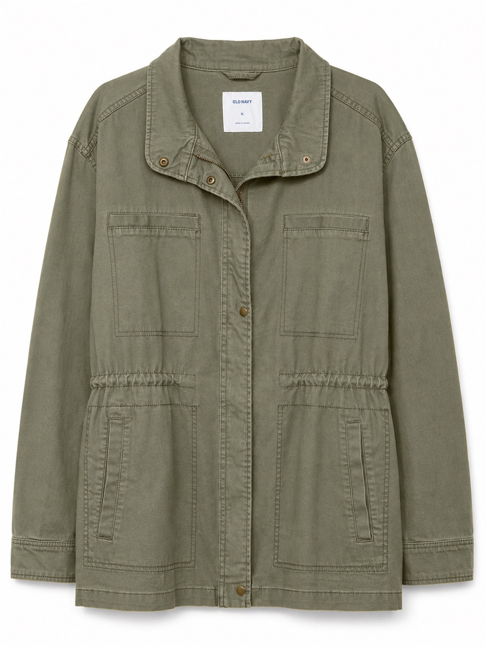 Old Navy women’s utility-style field jacket in an arugula green color, size XL